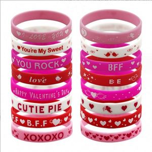 สายรัดข้อมือยางสำหรับวันวาเลนไทน์เทศกาลวันหยุดสายรัดข้อมือสุดพิเศษจากผู้ผลิต - Product Image 6