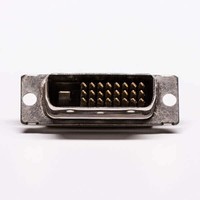 Conector D-sub recto macho DVI 24 + 1 a través del orificio para montaje en PCB