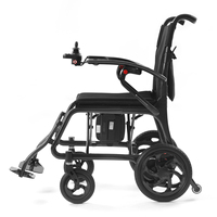 Fauteuil roulant électrique pliable Baichen 11,6 kg ultra léger avec moteur sans balais, batterie amovible, entièrement en fibre de carbone