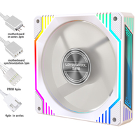 Ventilateur ARGB blanc de haute qualité 140mm 5v 3pin pour Offre Spéciale liquide cpu 120mm boîtier pc ventilateur de jeu rvb ventilateur de refroidissement