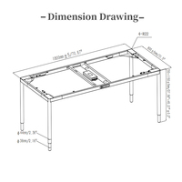Bureau électrique debout à 4 moteurs et 4 pieds Bureau de levage ergonomique réglable en hauteur utilisé comme table de conférence ou table à manger