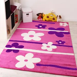 定制高品质儿童地毯花朵粉色儿童地毯