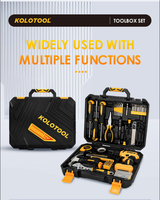 Ensemble d'outils de perçage électrique de haute qualité 8V, 138 pièces, boîte à outils manuels de bricolage combinée dans un coffret robuste