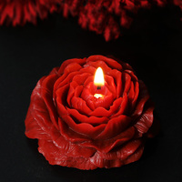 Grosir bunga bentuk Peony ukiran lilin beraroma untuk perayaan pernikahan Dekorasi Rumah