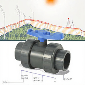 Vanne à boisseau sphérique UPVC 100 mm en gros d'usine, haute pression, manuelle, OEM pour système d'irrigation - Product Image 3