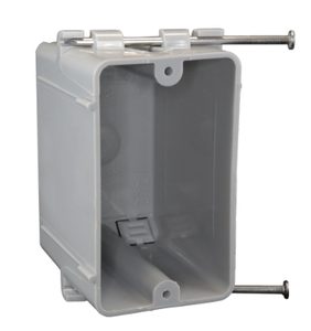 1-<span class=keywords><strong>gang</strong></span> hộp vuông 22 Cubic inch Màu xám màu sắc mới làm việc vật liệu PVC gắn với móng tay công tắc điện và ổ cắm hộp - Product Image 1