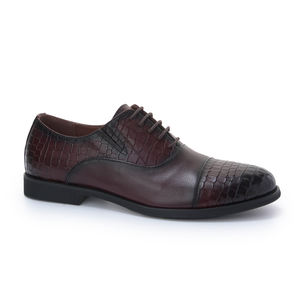 Mocassins italiens faits à la main pour hommes, chaussures formelles en cuir véritable, rouge vin, chaussures en cuir pour hommes - Product Image 2