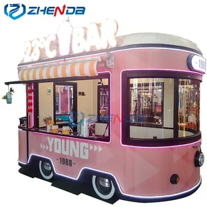 Diseño chino, la mejor venta de bebidas, camión de comida móvil personalizado, camión de comedor de comida eléctrico móvil a la venta