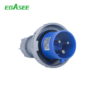 EBASEE ou OEM 32A 6h 250V IP67 2P+E Prise et fiche industrielles à 3 broches mâle et femelle