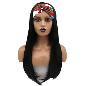 Umiss Mode Hair Extension Pruik Haar Vendor Super Lange Rechte Diepe Kinky Krullend Vlecht Ombre Kleur Synthetisch Haar Hoofdband Pruik