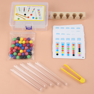 Vente en gros de nouvelles perles clip en bois véritable jouet pour enfants capacité pratique jouet éducatif précoce pour les enfants d'âge préscolaire - Product Image 4