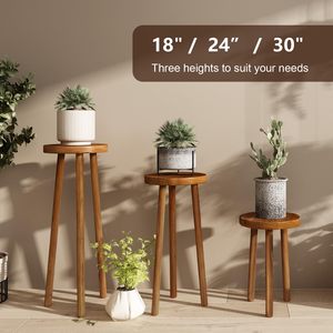 24 inch cao Gỗ kết thúc bảng, Gỗ Tếch giọng phân, giọng bảng phụ cho phòng khách, trong nhà, phòng ngủ - Product Image 6