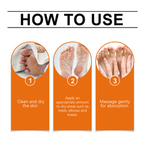 Crema reparadora para el cuidado de los pies con miel natural, crema hidratante antigrietas para manos y pies, peeling de piel muerta - Product Image 6