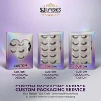 Faux cils autocollants avec logo personnalisé, boîte compacte de luxe or rose, faux cils réutilisables, fournisseur d'usine en gros
