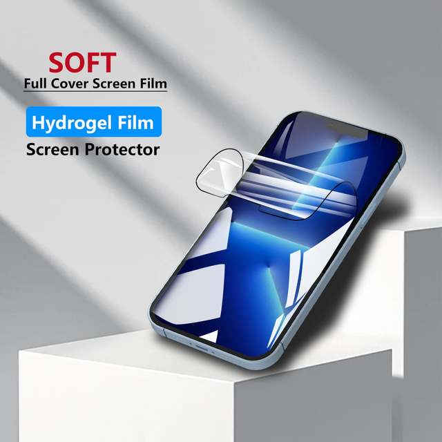 Hydrogel Film Full Cover for iPhone 11 12 13 14 Pro Max Screen Protector for iPhone 14 8 7 Plus XR XS MAX Screen Protective