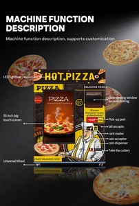Haloo fornitore di distributori automatici Maquina dependora De pizze Self Service intelligente completamente automatico distributore automatico di pizze calde