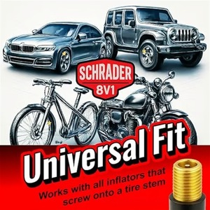 Quick Connect Tire Chuck Yellow Gold Fast <b>Inflate</b> For Compact <b>Car</b> Motorcycle - Product Image 2