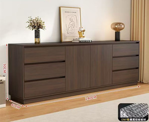 53 \ "oscuro rústico aluminio Metal Color granja cocina aparador <span class=keywords><strong>Buffet</strong></span> 3 cajones café Bar gabinete vidrio sala de estar gabinetes - Product Image 5
