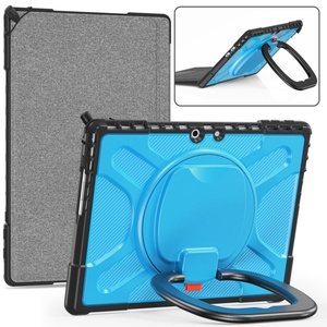 Funda Giratoria 360° para <span class=keywords><strong>Microsoft</strong></span> <span class=keywords><strong>Surface</strong></span> Pro 9 10 13 Pulgadas <span class=keywords><strong>Pro9</strong></span> Pro10, Funda Híbrida Resistente con Soporte y Correa de Mano para Tablet - Product Image 3