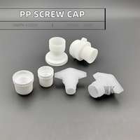 Vente en gros de bouchon à vis en plastique PP blanc bouchon à bec de forme ronde pour bouteille de poche de bec de jus liquide d'eau
