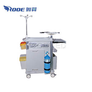 5 층 서랍 수술실 ICU 센터를 위한 의학 아bs 무감각 손수레 참을성 있는 비상사태 트롤리 - Product Image 5