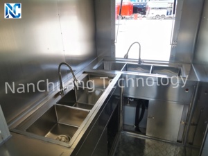 Remorque alimentaire mobile carrée SL-6Z avec toilettes pour snacks, hot-dogs, pizzas, kebabs, frites pour cuisines de concession - Product Image 6