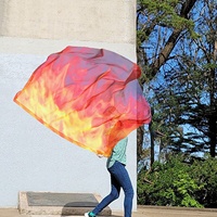 Drapeaux de culte pour la danse, la louange en église, les célébrations, les bannières de scène, Banderas De Danza Cristiana