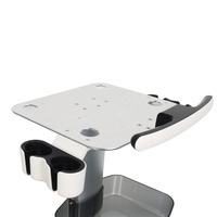 Chariot médical d'hôpital en alliage d'aluminium, design moderne, démontable et assemblable, pour instruments de physiothérapie et soins infirmiers