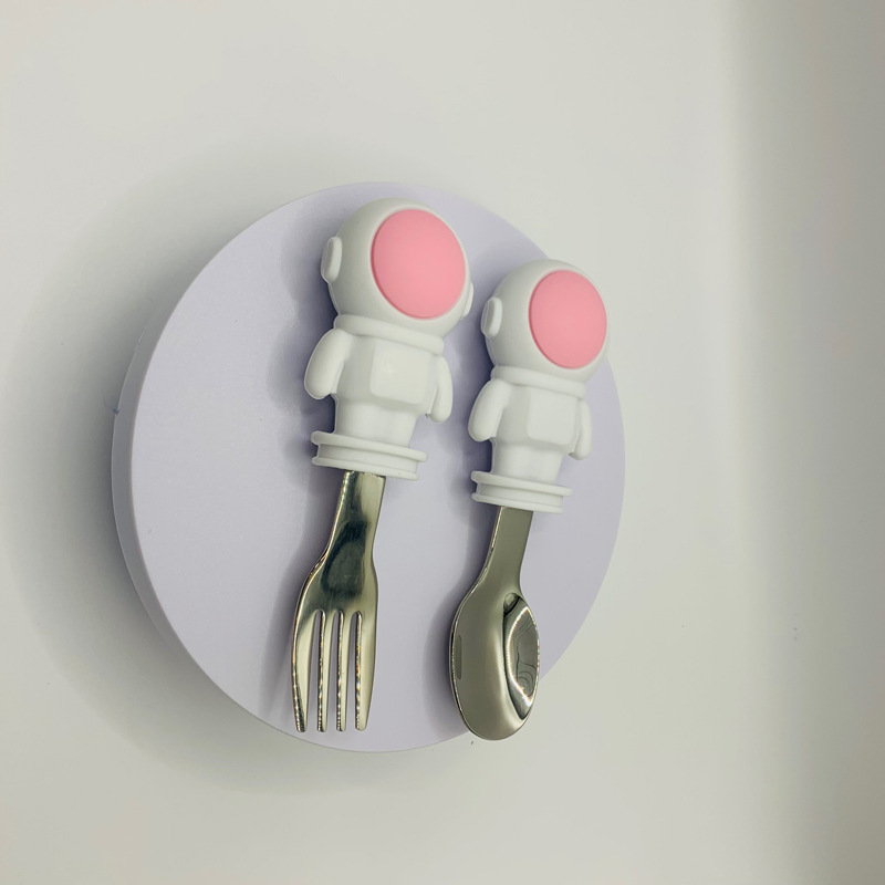 Cuchara Tenedor Rosa