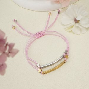 18K Gold <b>Bracelet</b> Factory Woven <b>Rope</b> <b>Bracelet</b> Laser Engraving LOGO Blank Material Adjustable Stainless Steel <b>Bracelet</b> - Product Image 4