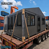 Maison conteneur préfabriquée extensible de 20 pieds, 2 chambres, maison modulaire avec salons, étanche pour bureaux mobiles et camps de travail