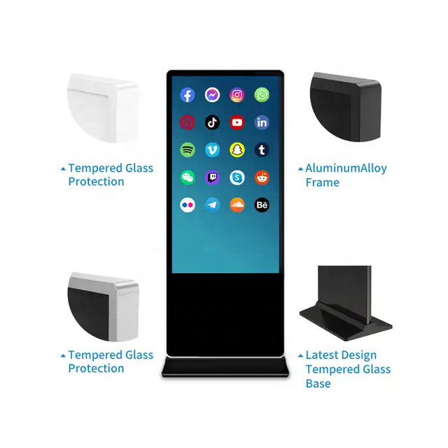 43 Inch New Ultra Thin Portable Advertising Screen Vertical Media Player Digital Signage for Mall