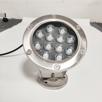 Projecteur LED sous-marin multifonctionnel Yaokinglite YK-UW126 12W 304SS DC24V blanc chaud IP68 étanche pour piscine et aménagement paysager
