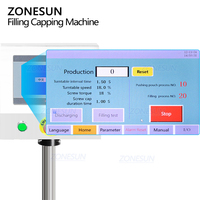 Machine de remplissage et de bouchage automatique rotative de bureau ZONESUN ZS-AFC12D pour sachets à bec verseur de lessive, jus et liquides