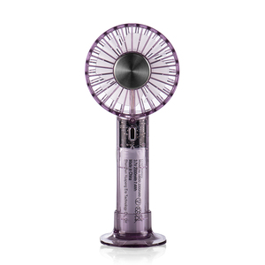 พัดลมมือถือแบบใส รุ่นใหม่ ขายดี พร้อมฐานวางโทรศัพท์ แบตเตอรี่ 2000mAh  ระบบทำความเย็นแบบประคบเย็น พัดลมตั้งโต๊ะขนาดเล็ก - Product Image 3