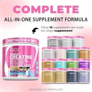 Creatina Monohidrato en Polvo de Marca Propia para Mujeres, con L-Glutamina, Biotina y Péptidos de Colágeno para Uso en Adultos - Vitalidad Diaria - Product Image 4