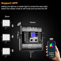 GVM 800D luce singola RGB 40W luce Video portatile LED 2700-6500K RGB modalità RGB di alta qualità Youtube Studio Video luce