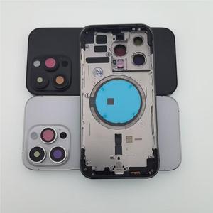 กรอบครอบกระจกด้านหลังเต็มกรอบแบบดั้งเดิมโครงตรงกลางสำหรับ14 Pro - Product Image 4