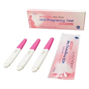 Yüksek doğruluk gebelik testi şerit HCG hamilelik testi şerit CE ve ISO İşaretli