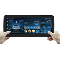 Reproductor de DVD para coche universal con pantalla táctil IPS, GPS, radio FM, entrada auxiliar, Carplay inalámbrico y Android Auto, radio para coche Android de 12.3 pulgadas