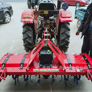 Farm <b>Cultivator</b> Rotary Tiller Diesel Engine Red Multifunctional Agricultural Deep Plowing Machine - Product Image 1