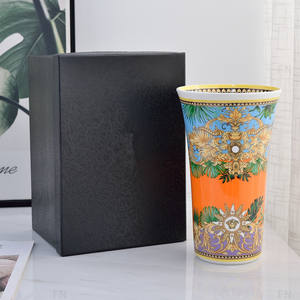 Jarrón de Cerámica Decorativo de Lujo Europeo, Decoración Retro para Arreglos Florales Grandes, Jarrón de Porcelana - Product Image 4