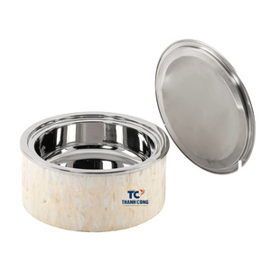 Récipient alimentaire thermique avec base en bois et nacre Garde-chaleur plus chaud que l'artisanat Cong pour le Ramadan Eid Vente en gros - Product Image 2