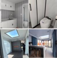 Maison conteneur de luxe à 2 chambres, kits de cabines préfabriquées en acier pour hôtels, maisons de luxe, maison capsule