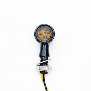 E Mark Super Mini Bullet Style LED Luz de señal de giro Dual Auxiliar Lámpara delantera/trasera Claro 12V DC Indicador intermitente de freno - Product Image 5