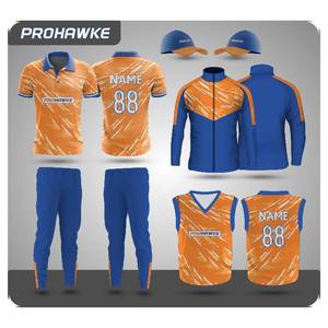 Uniforme de Cricket Deportivo, Jersey de Cricket de Manga Larga con Cuello, Diseño con Sudadera y Chaqueta de Cricket - Product Image 2