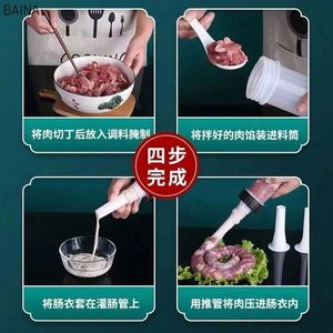Handmade Small <b>Stuffer</b> Home Manual Hand-Push <b>Sausage</b> Making Tool Household Sundries - Product Image 5
