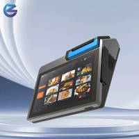 Terminal de point de vente Android de bureau ZCS Z100 avec écran client et tiroir-caisse pour la commande en restaurant
