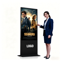 Pantalla LCD Publicitaria Digital de 65 Pulgadas con Soporte de Pie para Interiores, con Pantalla Táctil Android para Centros Educativos