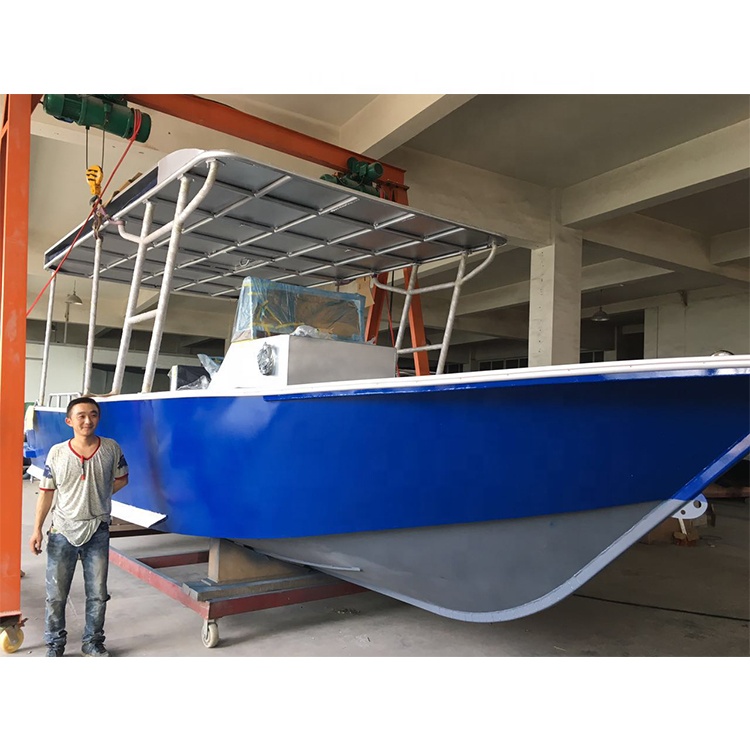 30FT сварная алюминиевая рыбацкая лодка с центральной консолью для продажи